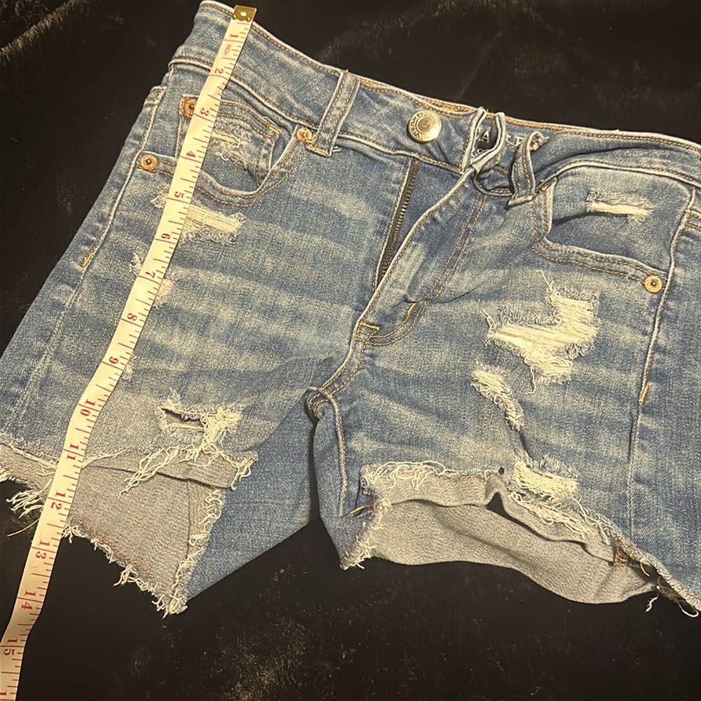 American eagle hi rise shortie shorts size 0